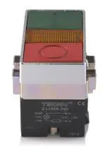2ATLR5LF3P4 (IO) Teknic Twin Illuminated Double Flush, IO Mark LED Bulb,BA9S type Green, Red, Amber Led 2ATL5LBF3F4 IO 24V 2atlr5lf3p4 io