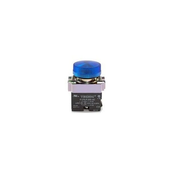 Teknic Pilot Light with LED Bulb Blue 2PLB6LB 24V 2plbr5l