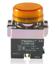 Teknic Pilot Light with LED Bulb Amber 2PLB5LB 24V 2plbr5l