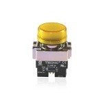 Teknic Pilot Light with LED Bulb Yellow 2PLB8LB 24V 2plbr8l