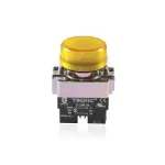 Teknic Pilot Light with LED Bulb Yellow 2PLB8LB 24V 2plbr8l