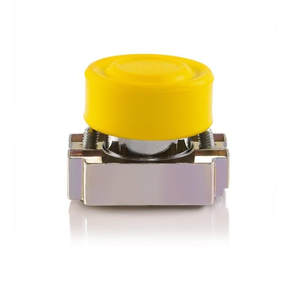 Teknic Booted Push Button Non Illuminated Yellow 2AB8 2ab8