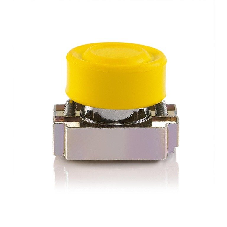 Teknic Booted Push Button Non Illuminated Yellow 2AB8 2ab8