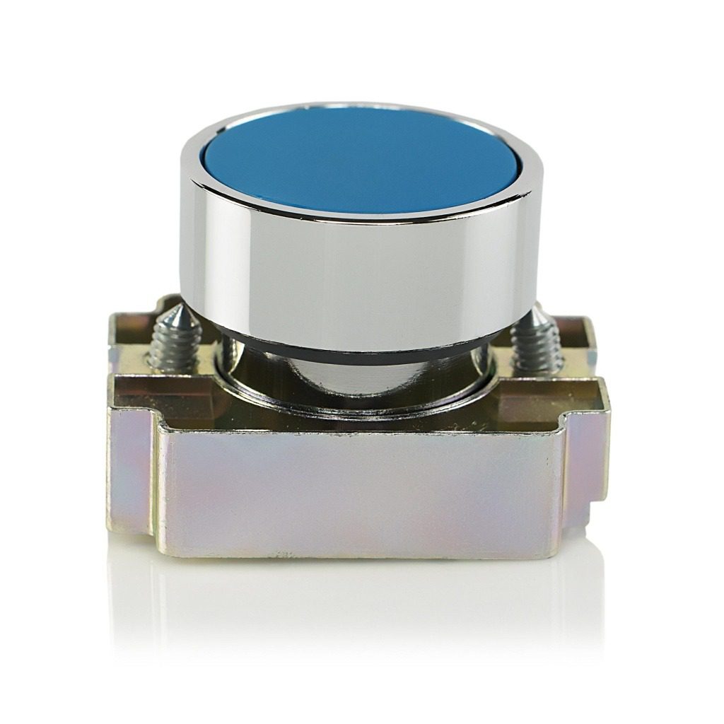 Buttons Inflash Teknic 2AF6 Blue Flush Push Button | 22mm