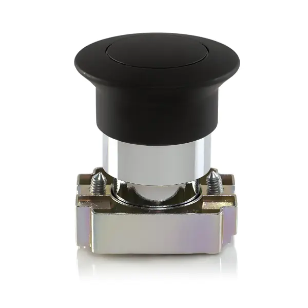 Teknic Black 40mm Mushroom Button Spr Rtn 2AM2 2am2