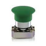 Teknic Green 40mm Mushroom Button Spr Rtn 2AM3 2am3