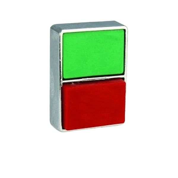 Teknic Double Headed Non-illuminated Flush Green and Red 2ATF3F4 2atf3f4