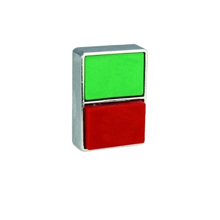 Teknic Double Headed Non-illuminated Flush Green and Red 2ATF3F4 2atf3f4