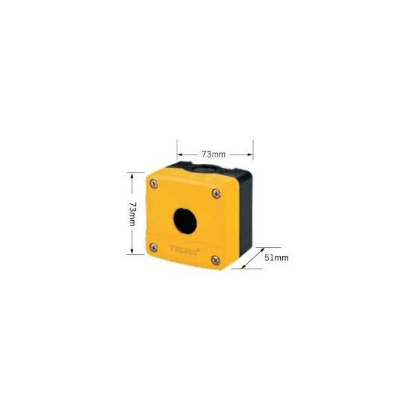 Teknic 1 WAY CONTROL STATION Yellow cover Black housing 4005a11