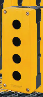 4005G11 Teknic 4 WAY CONTROL STATION Yellow cover Black housing 4005g11