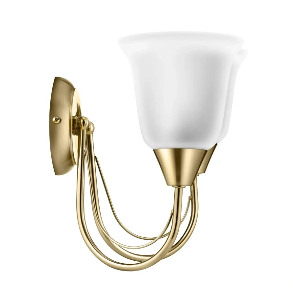 Wipro BeuHome BW05 BB Wall Light One Lamp, Nickel With Brass EPL BW05001 bw