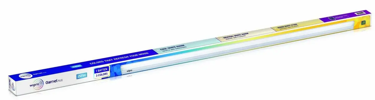 D532200 Wipro Garnet Colour Changing Tubelight Batten 3 In 1, 22W, 1135MM D532200 d
