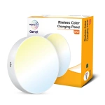 Wipro Garnet Rimless CCT Surface Panel Round, 3 In 1, 12W DD11200 dd