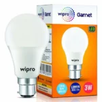 Wipro Garnet LED Bulb - E27, Cool White, 3W | N36201