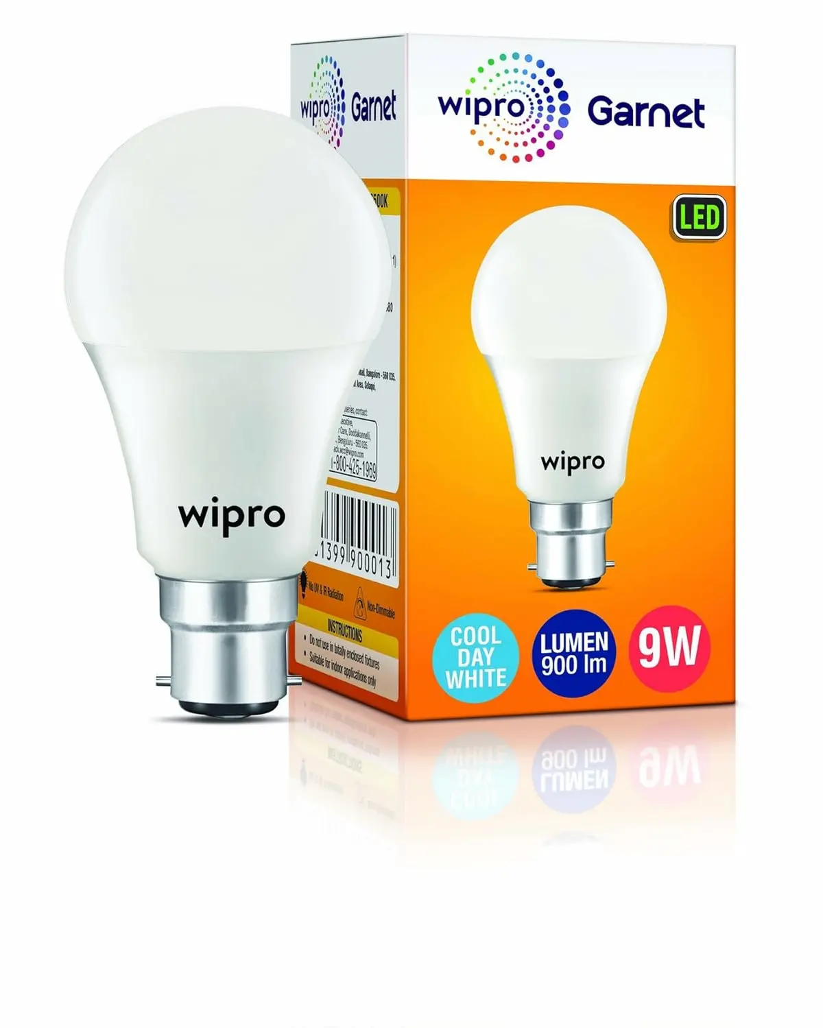 Wipro Garnet LED Bulb B22, Warm White, 12W N12002 n