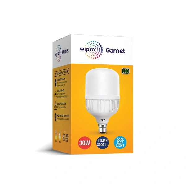 Wipro Garnet High Wattage Bulb B22, Cool White, 30W N30101 n