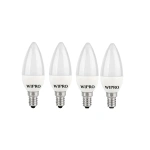Wipro Frosted Candle LED Bulbs E27, Cool White, 3W N35001 n