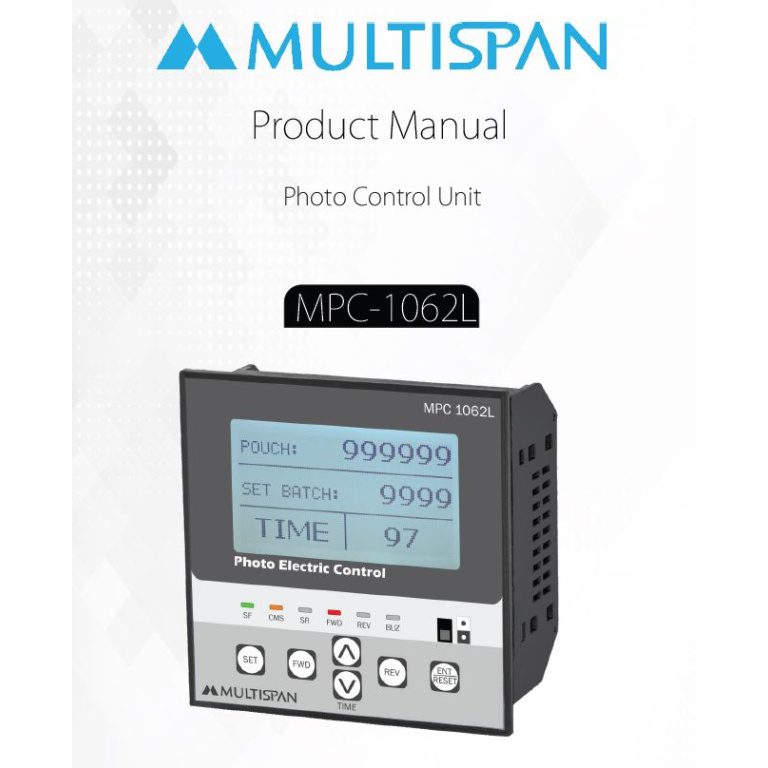 MPC-1062L PHOTO ELECTRIC CONTROLLER 96 X 96 X 50 MULTISPAN mpc l