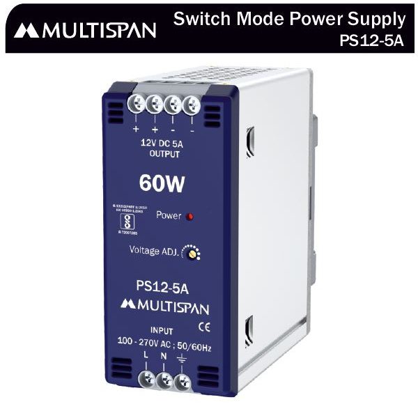 PS12-5A Power Supply 105 X 45X 110 MULTISPAN 1014120ps12 5a