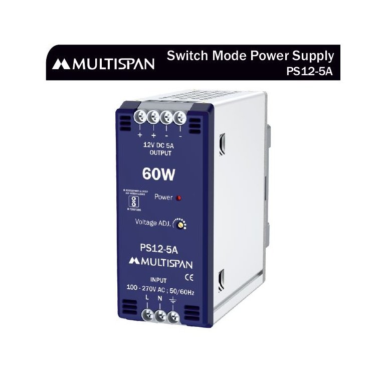 PS12-5A Power Supply 105 X 45X 110 MULTISPAN 1014120ps12 5a