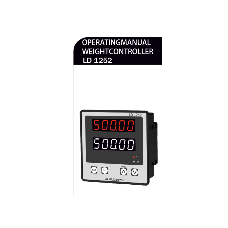 LD-1252 LOAD CELL INDICATOR WITH RELAY OUTPUT 96 x 96 x 54 MULTISPAN 1032429capture