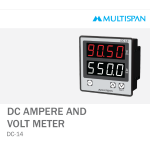 DC-14 DIGITAL DC AMP VOLT METER 96 X 96 X 54 MULTISPAN 1046808capture