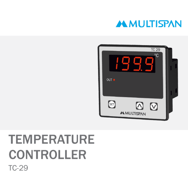TC-29 SINGLE DISPLAY TEMPERATURE CONTROLLER 72 X 72 X 45 MULTISPAN 1048565capture