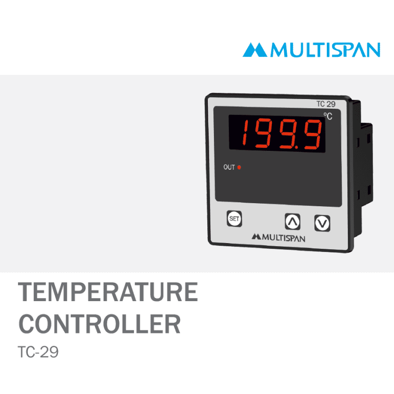 TC-29 SINGLE DISPLAY TEMPERATURE CONTROLLER 72 X 72 X 45 MULTISPAN 1048565capture