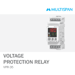 VPR-35 VOLTAGE CURRENT PROTECTION RELAY DIN RAIL 75 X 45 X 110 MULTISPAN 1051608capture