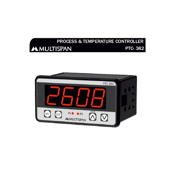 PTC-382 UNIVERSAL INPUT PID CONTROLLER WITH ANALOG OUTPUT MODBUS FACILITY 48 X 96 X 75 MULTISPAN 1082099capture