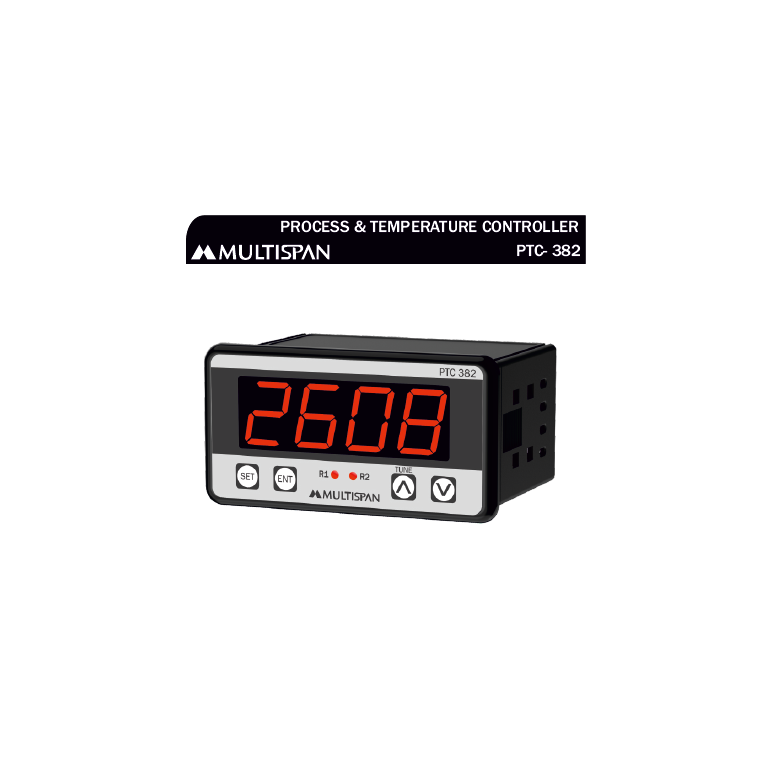 PTC-382 UNIVERSAL INPUT PID CONTROLLER WITH ANALOG OUTPUT MODBUS FACILITY 48 X 96 X 75 MULTISPAN 1082099capture