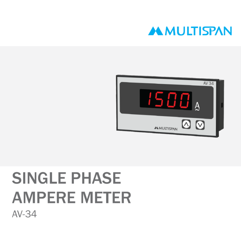 AV-34 DIGITAL AMPERE METER 48 X 96 X 26 MULTISPAN 1082470capture