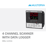 MSU-1244U PROCESS SCANNER DATA LOGGER 4 CHANNEL 96 x 96 x 66 MULTISPAN 1102799capture