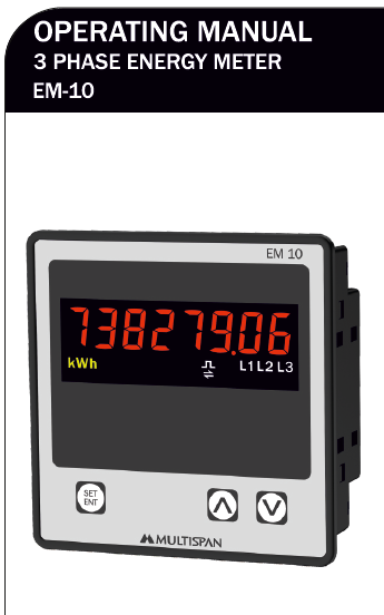 111771Capture.png EM-10 THREE PHASE ENERGY KWH METER MULTISPAN 111771capture
