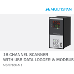 MS-5716U-M1 PROCESS SCANNER DATA LOGGER 16 CHANNEL 192 x 96 x 168 MULTISPAN 121663capture