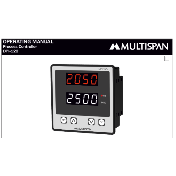 DPI-122 DUAL INPUT INDICATOR 96 X 96 X 54 MULTISPAN 134488capture