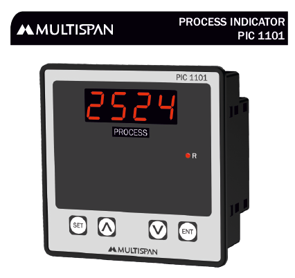 136810Capture.png PIC-1101 PROCESS INDICATOR WITH ALARM OUTPUT 96 x 96 x 54 MULTISPAN 136810capture