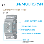 CR-3K VOLTAGE CURRENT PROTECTION RELAY DIN RAIL 90 X 35 X 63 MULTISPAN 180555capture