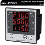 PM-11 AC Meter SINGLE PHASE MULTIFUNCTION METER 96 X 96 X 54 MULTISPAN pm