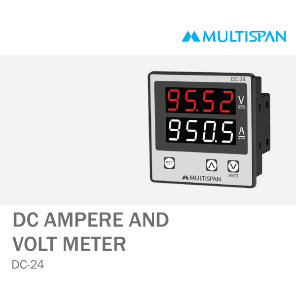 DC-24 DIGITAL DC AMP VOLT METER 72 X 72 X 45 MULTISPAN 192992capture