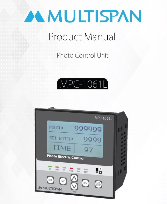 221685MPC-1061L.jpg MPC-1061L PHOTO ELECTRIC CONTROLLER 96 X 96 X 50 MULTISPAN mpc l