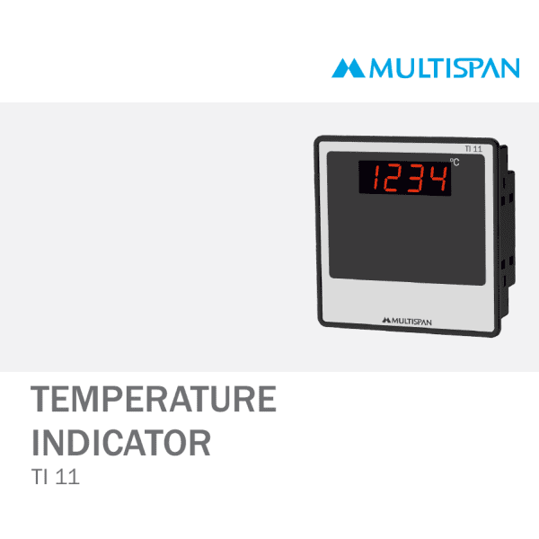 TI-11 TEMPERATURE INDICATOR 96 X 96 X 42 MULTISPAN 223075capture