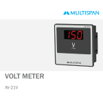 AV-21V DIGITAL VOLT METER 72 X 72 X 36 MULTISPAN 238117capture