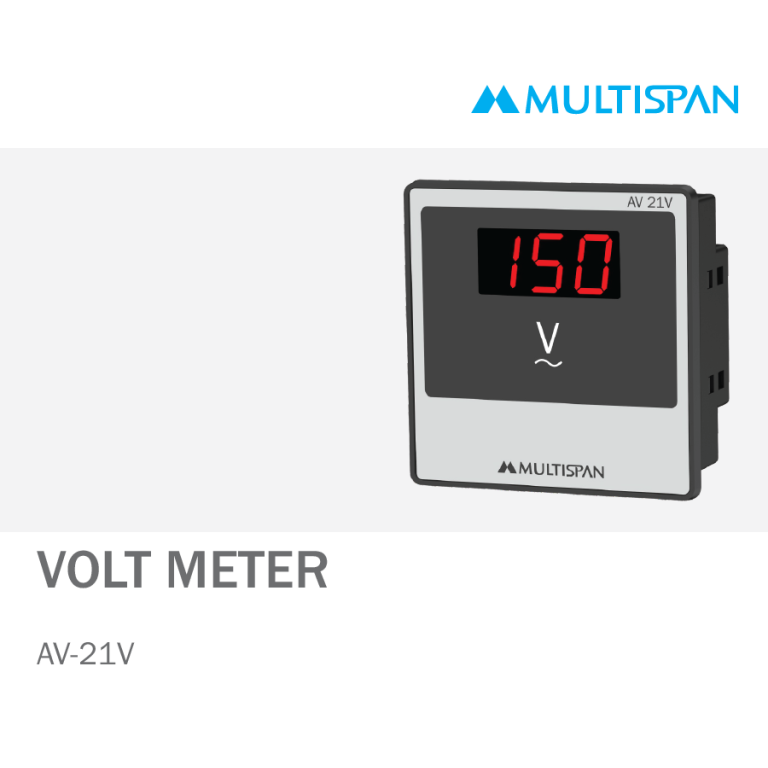 AV-21V DIGITAL VOLT METER 72 X 72 X 36 MULTISPAN 238117capture
