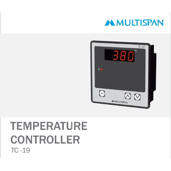 TC-19 SINGLE DISPLAY TEMPERATURE CONTROLLER 96 X 96 X 43 MULTISPAN 252683capture