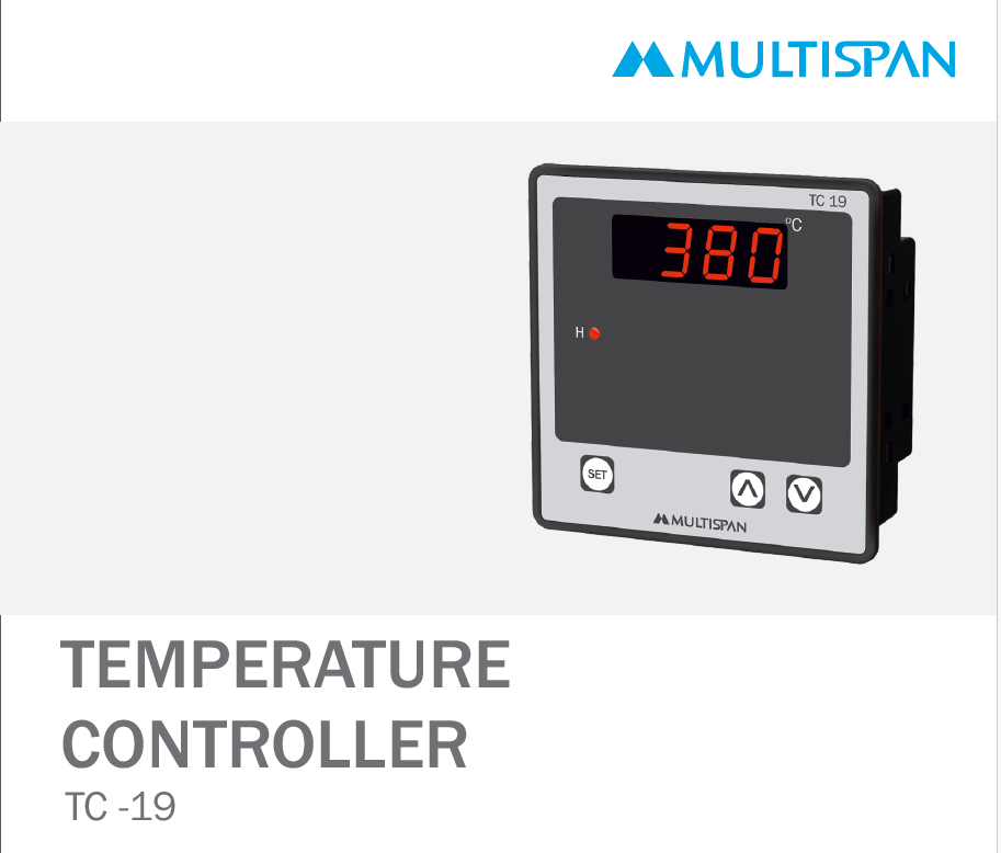 252683Capture.png TC-19 SINGLE DISPLAY TEMPERATURE CONTROLLER 96 X 96 X 43 MULTISPAN 252683capture