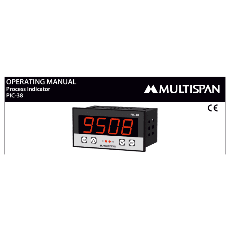 PIC-38 PROCESS INDICATOR WITH ALARM OUTPUT 48 x 96 x 71 MULTISPAN 273736capture