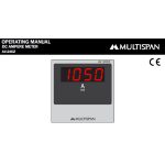 AV-24DZ DIGITAL DC AMPERE METER 72 X 72 X 60 MULTISPAN 320958av 24dz