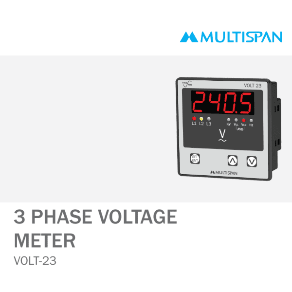 VOLT-23 THREE PHASE AMPERE VOLTMETER 72 X 72 X 36 MULTISPAN 324870capture