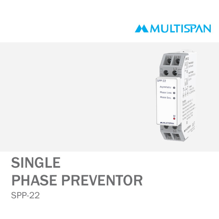 SPP-22 Single Phase preventor VOLTAGE CURRENT PROTECTION RELAY DIN RAIL 90 X 22.5 X 67.5 MULTISPAN 328261capture